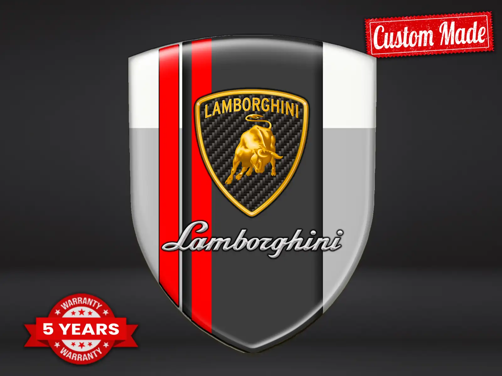 Lamborghini Selbstklebendes Etikett Universal Hochwertig Robust